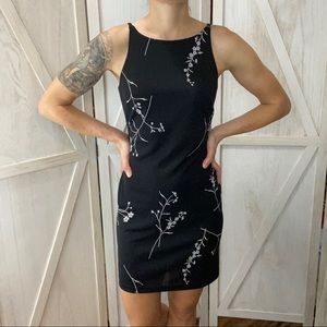 90s vintage black mini dress